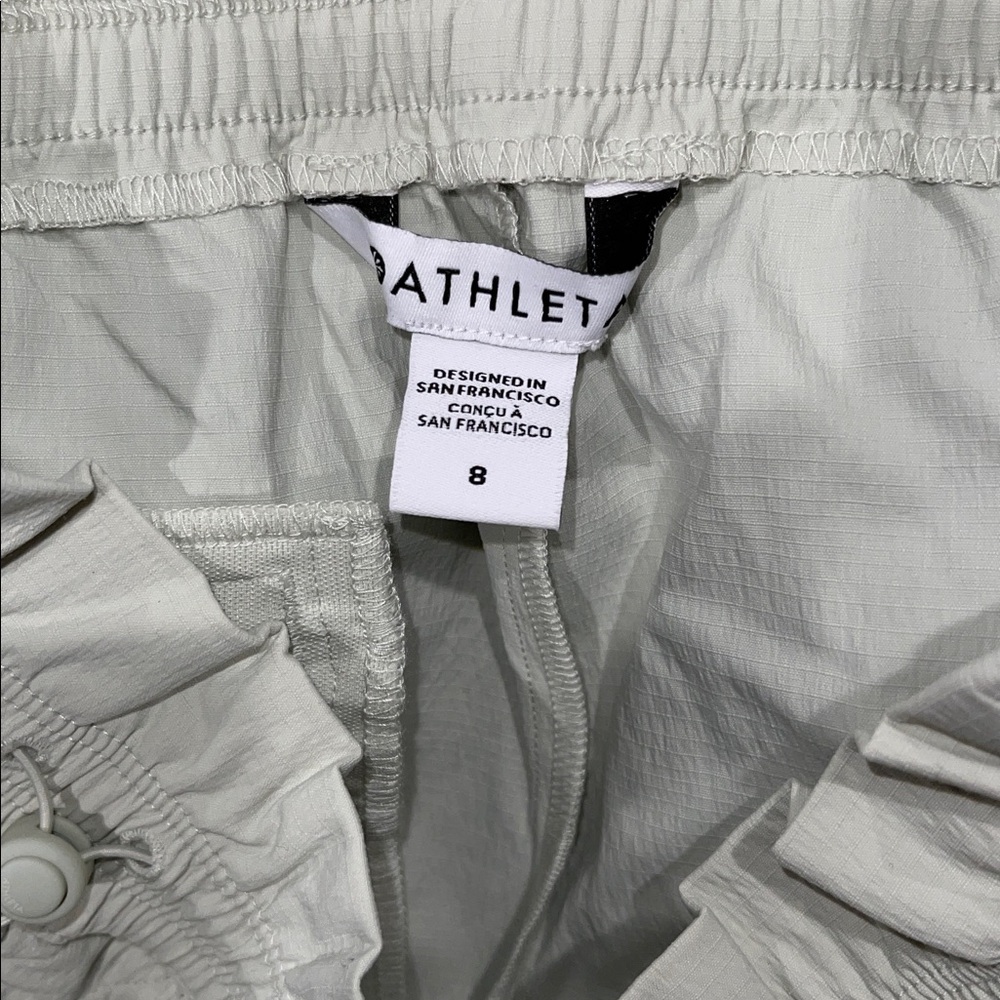 Athleta Trekkie High Rise Parachute Pant Sz 8 Mint Green Paperbag Waist Pull NWT - Picture 10 of 14